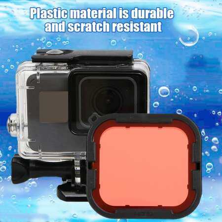 Telesin Underwater Diving Red and Purple Filter for GoPro Hero 5/6 Waterproof Housing