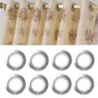 100 Pcs Nano Curtain Plastic Roman Eyelet Ring Grommet Tape