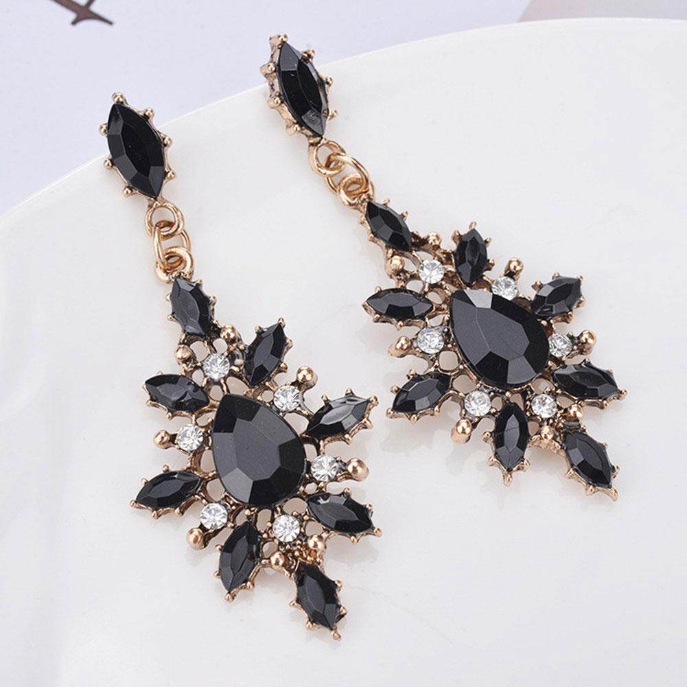 Sóng Hấp Dẫn 1 Cặp Lủng Lẳng Nhiều Giọt Nước Mắt Hoài Cổ Bông Tai Thả Khuyên Tai Xỏ Lỗ Trang Sức Dự Tiệc Cho Nữ