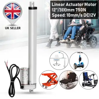 Dc 12v 750n 10mm S 75kg Linear Actuator Motor For Auto Car Rv
