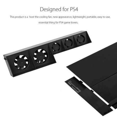 สายเคเบิล USB มัลติฟังก์ชั่น External Cooler พัดลมระบายความร้อนสำหรับ PlayStation สำหรับ PS4