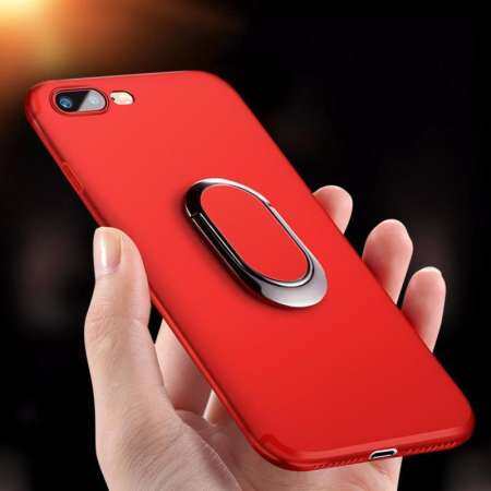 IPhone 6 Plus Case, iPhone 6 วินาที PLUS Case, Luxury แหวนที่วางแบบโลหะการดูดซับแม่เหล็กฝาครอบเคสใส่โทรศัพท์