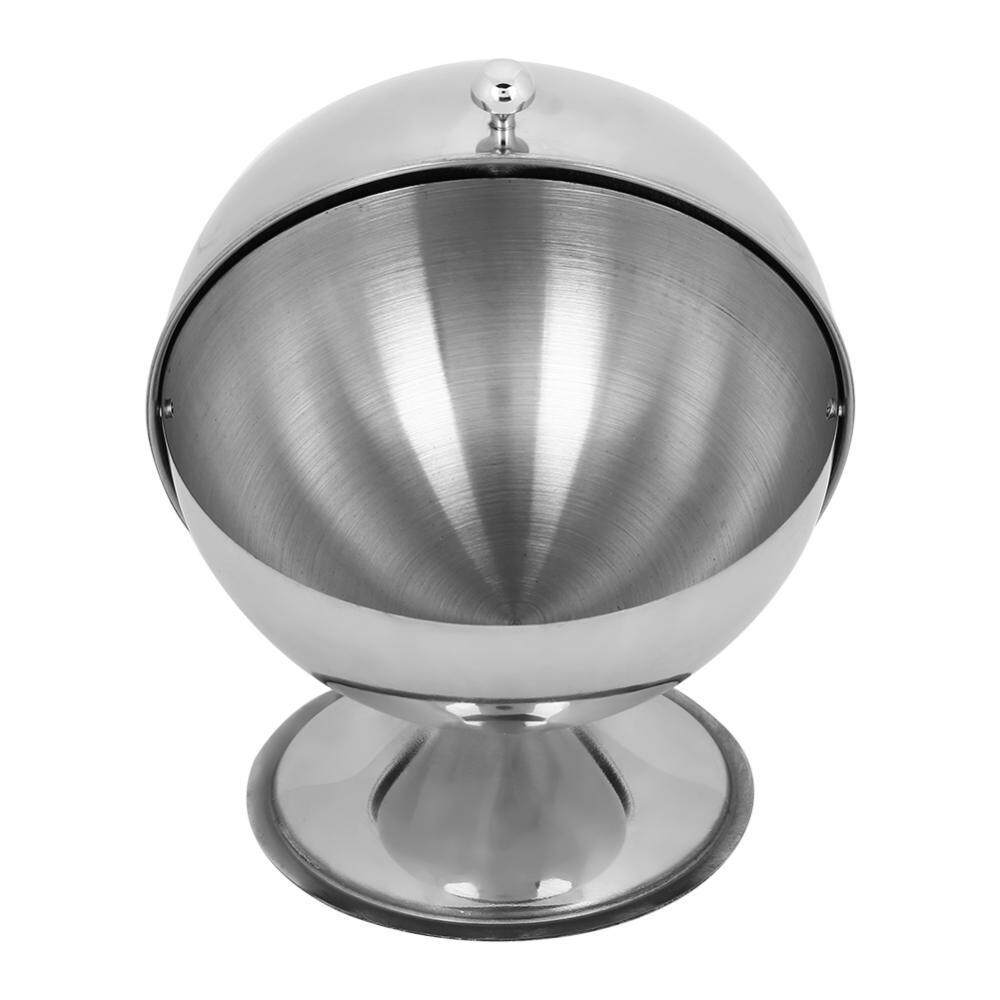 Stainless Steel Spherical Seasoning Bottle Restaurant Kitchen Spice Storage Container Bowl - intl