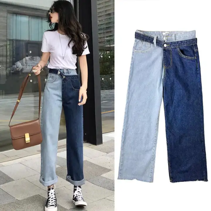 cropped denim pants