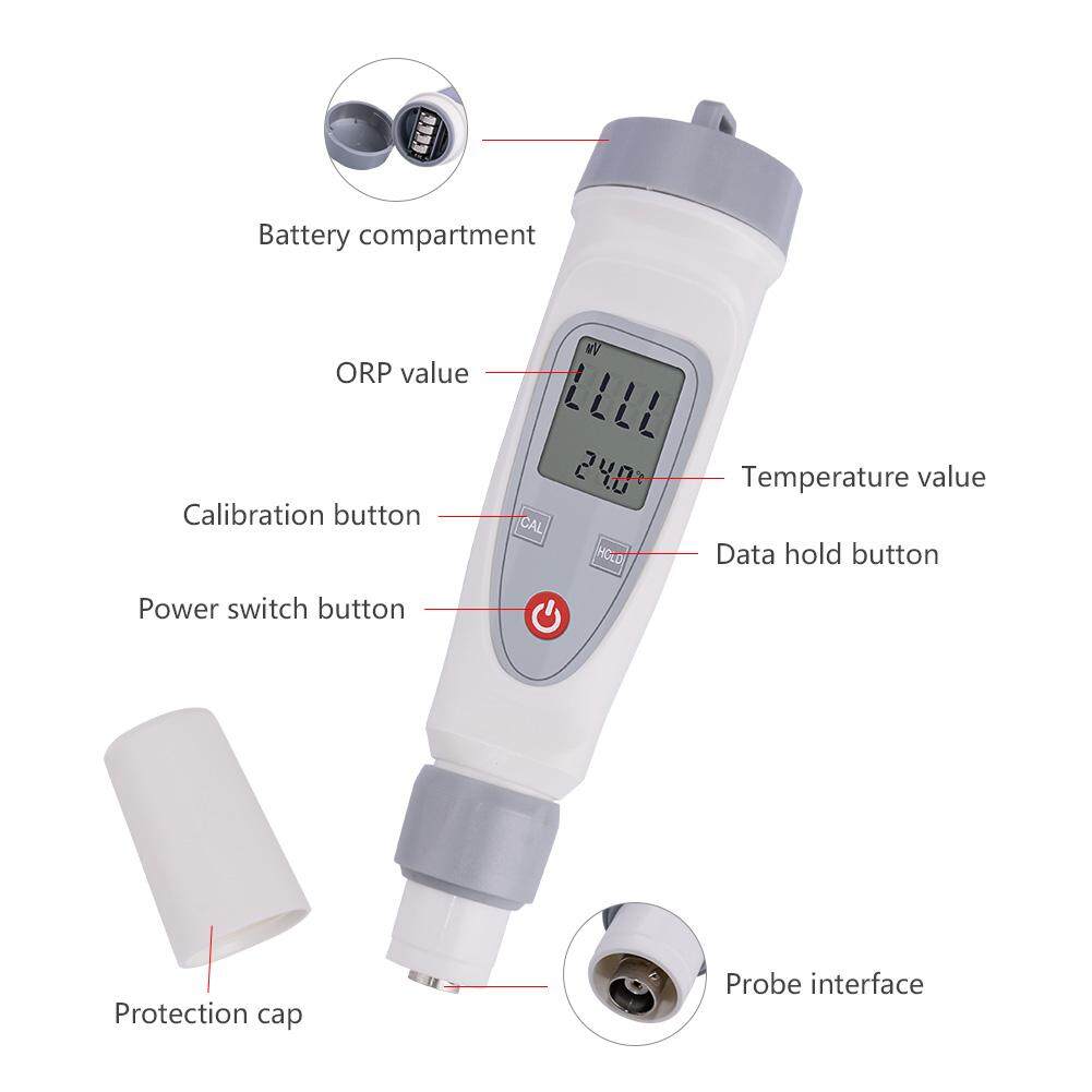 yieryi ORP-BW Orp Meter Factory Corrected Range +- 1100 mv oxidation reduction potential orp meter for water Aquarium With probe