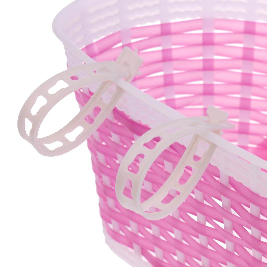 Children Kids Girl Bike Front Basket Bicycle Shopping Stabilizer Bell Horn