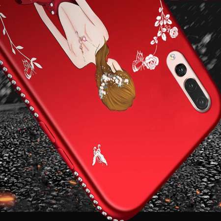 เทพธิดาเพชรเคสสำหรับหัวเหว่ย P20 Pro กากเพชรหรูหราเคสโทรศัพท์สำหรับ Huawei P20 Pro P20pro กรณี TPU ปลอกซิลิโคน - INTL