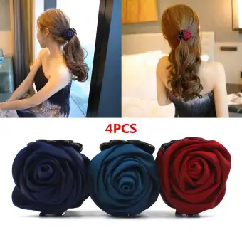 Chux 4pcs Girls Hairpins Hair Claw Crab Plastic Hair Clips For