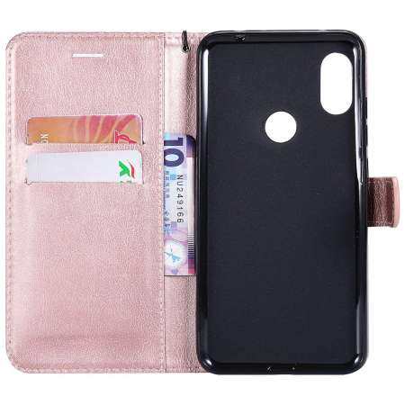 ร้อนหรูหราสีน้ำตาลหนังที่ครอบสำหรับ Xiaomi Redmi หมายเหตุ 6 Pro