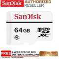 SanDisk Daya Tahan Tinggi 64 GB Pemantauan Video Micro Kartu SD dengan Adaptor untuk Kamera Dasbor & Kamera Keamanan Rumah (SDSDQQ-064G-G46A)