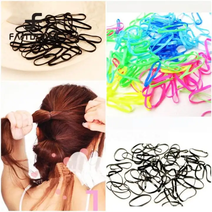 1000pcs Pack Rubber Bands Hairband Rope Ponytail Holder Colorful