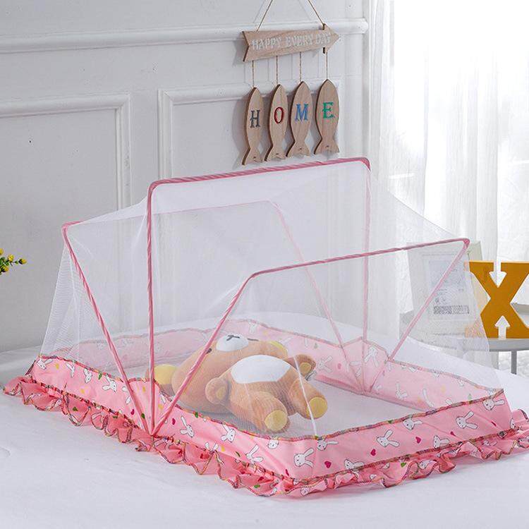 Portable Folding Baby Mosquito Nets Rabbit Pattern Infant Bed Breathable Mosquito Net - intl