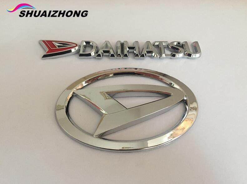 1 Pcs Daihatsu ABS Chrome Batang Belakang Mobil Stiker Emblem Stiker Lencana Decal Mobil Styling untuk Sirion Pico Bahan Copen Esse Altis