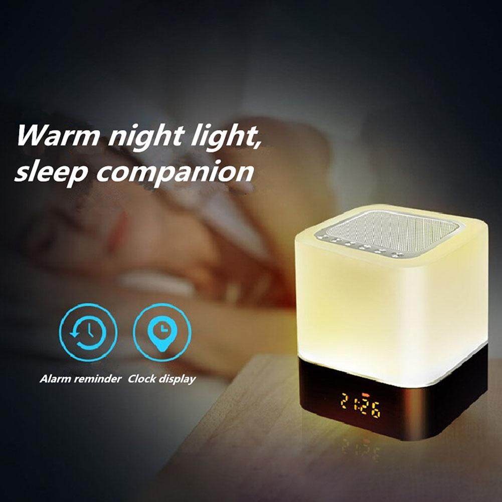 Yunmiao ĐÈN LED Đa Chức Năng Màu Sắc Vỗ Nhẹ Ánh Sáng Đèn Ban Đêm có Đồng Hồ Báo Thức Bluetooth Giọng Nói Chức Năng Hộp Làm Vật Dụng