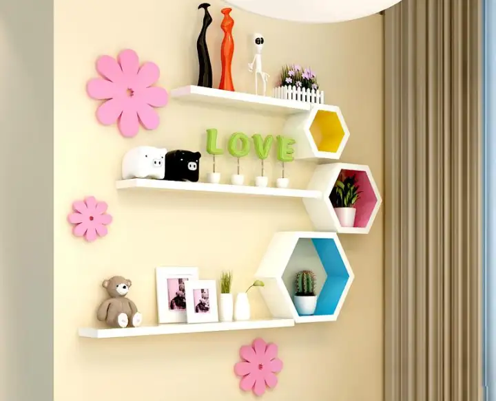 Creative Casa Wall Shelf Rack Storage Ledge Home Decor Set Cloud Floating Wall Shelves Cabinet Tv Home Deco Rack Mount Tv Books Storage Room Lazada