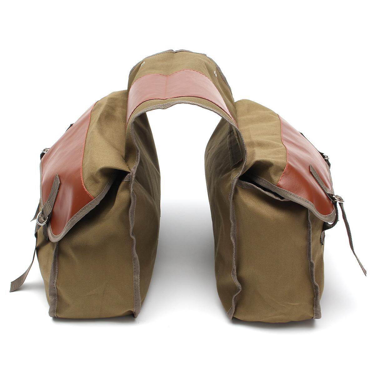 โปรโมชั่น Motorcycle Canvas Saddle Bags Equine Back Pack for Haley