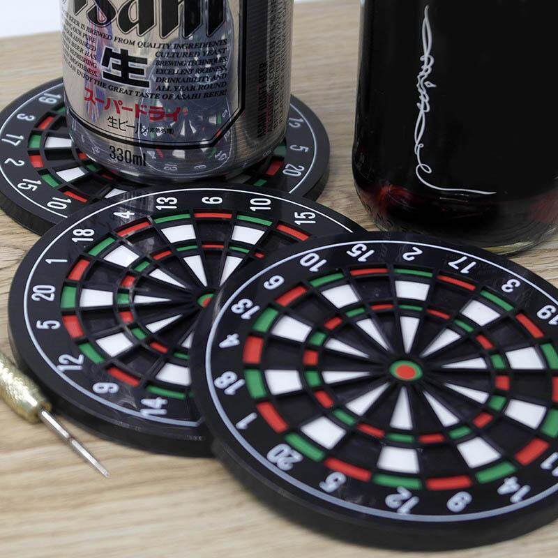 ABH 4pcs Dart Board Cup Pads Coaster Non-slip Placemat Mat