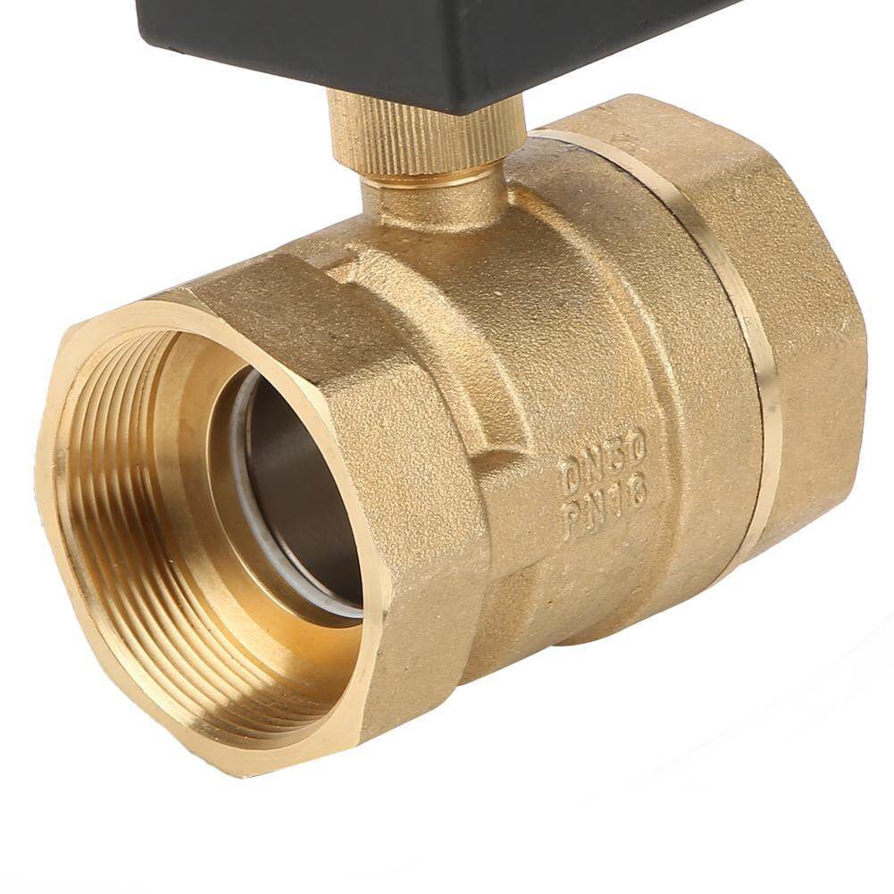 Yotown AC 220V G2 DN50 2 Chiều 3 Dây Điều Khiển 2 Điểm Bằng Đồng Thau Van Bi Gắn Động Cơ
