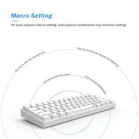 [Gateron Switch] Obins Anne Pro 2 60% NKRO Bluetooth 4.0 Type-C RGB Mechanical Gaming Keyboard