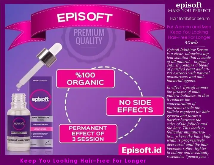 Episoft Make You Perfect Hair Inhibitor Serum For Women And Men