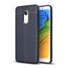 for Xiaomi Redmi 5 Plus Case [Leather Grain] Fashion Premium Soft TPU Back Case Cover, Light Ultrathin, Lens Protection, Non-slip, Shockproof