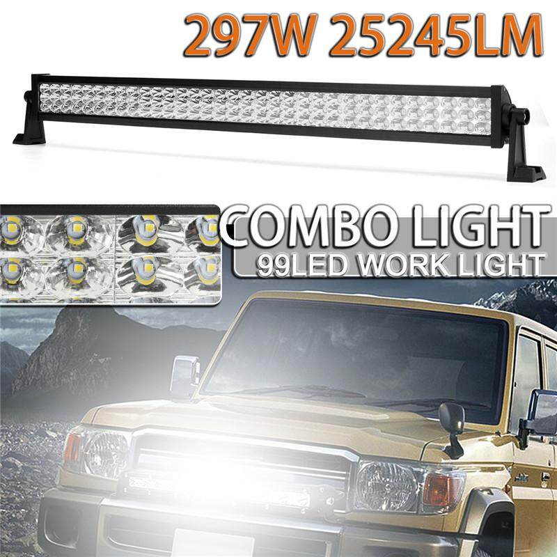 32 Inch LED 297 W Làm Việc Sương Mù Thanh Combo Xà Đơn Xe Offroad ATV Lái Xe Đèn