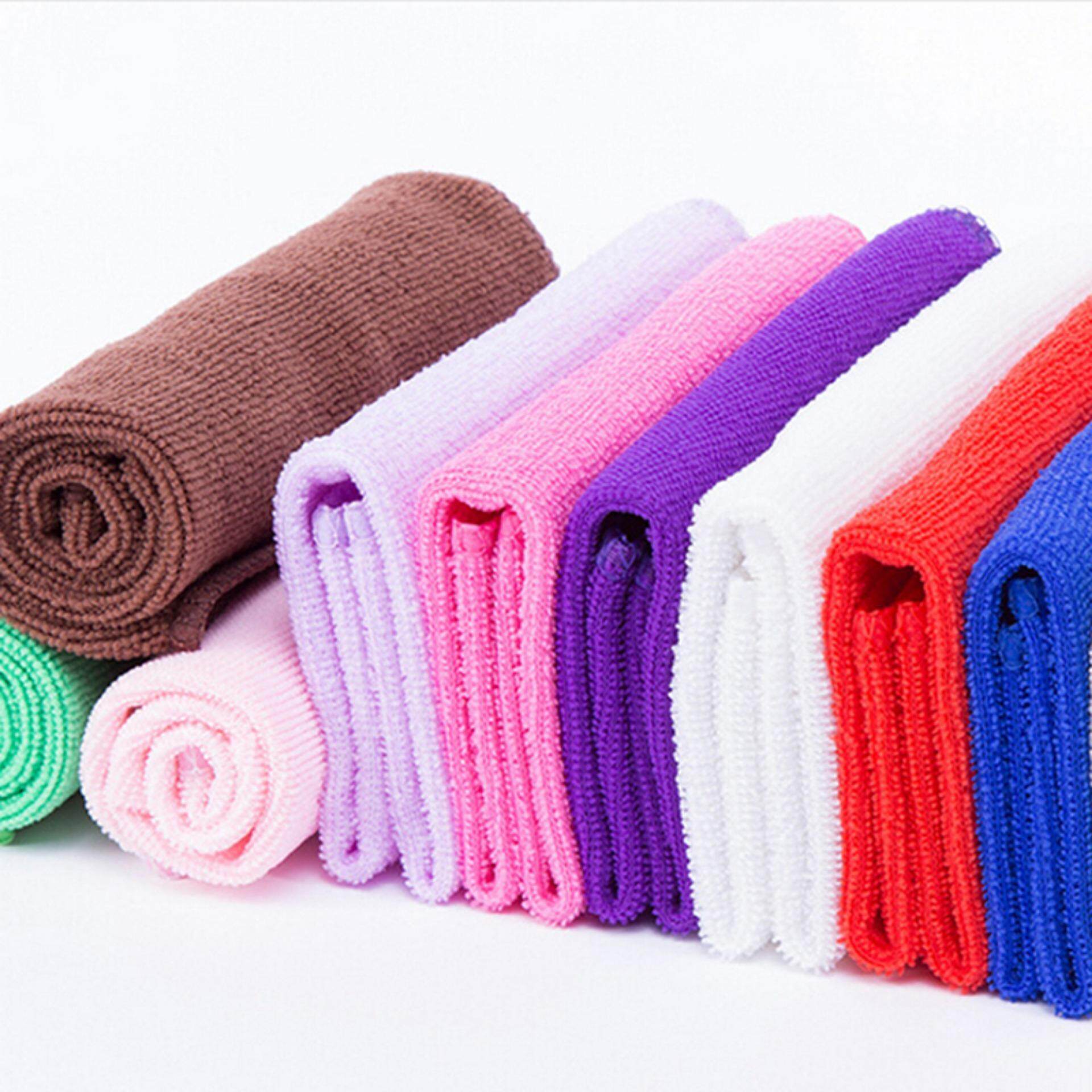 est Absorbent Microfiber Towels Hand Towel Kitchen Dishcloth Dishrag Washcloth - intl