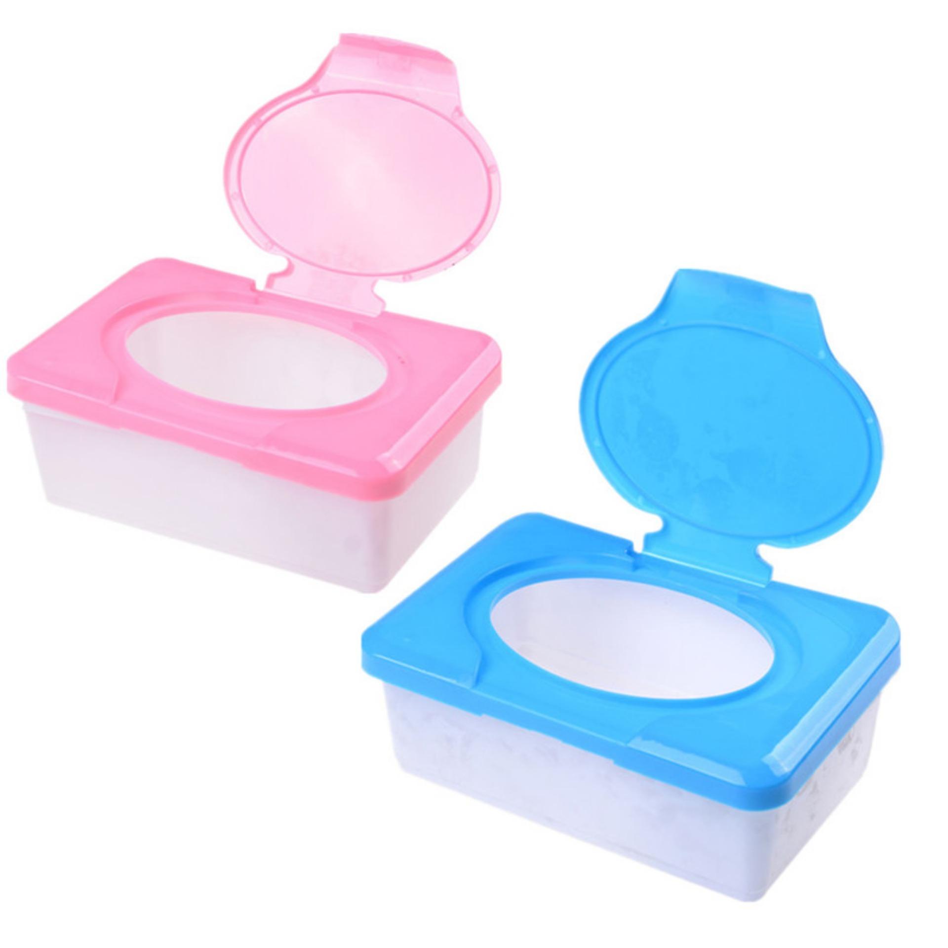 Wet Tissue Case Pink Travel Portable Baby Wipes Dispenser Box Plastic Tissue Box Cover Holder ...