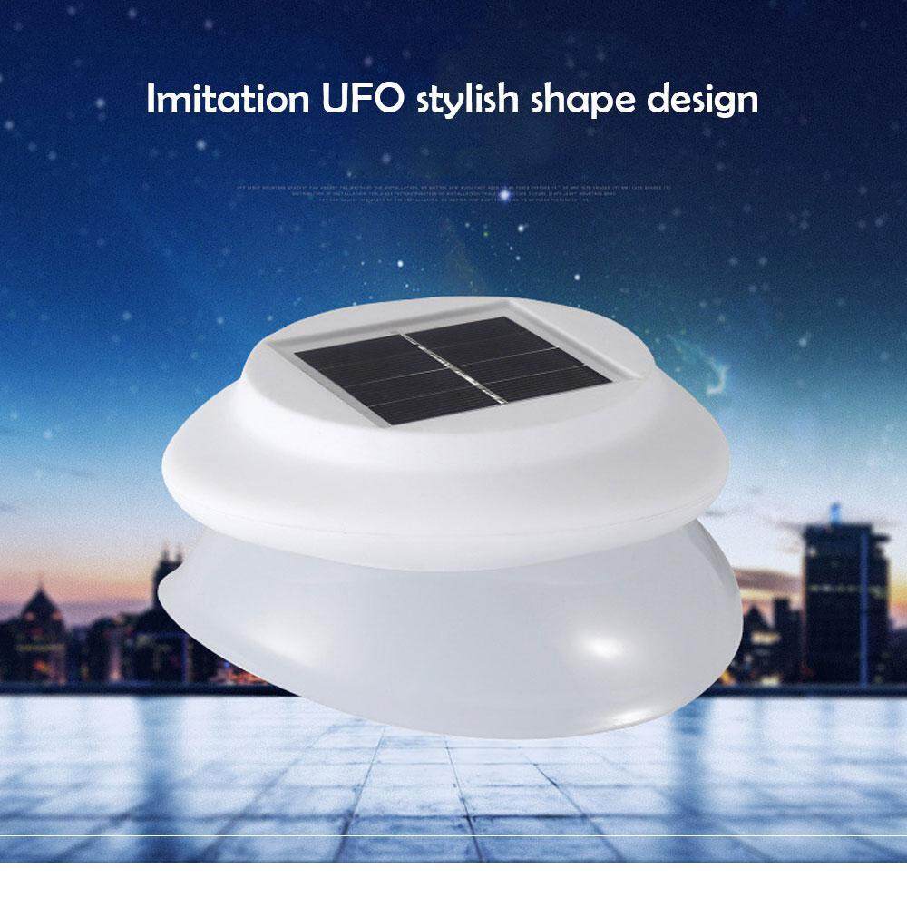 leegoal LED New UFO Light Solar Corridor Door Wall Lamp Control Energy-saving Garden Lights Outdoor Landscape Garden Lights Waterproof(White Light)