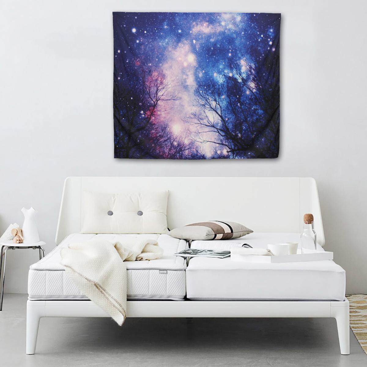 Galaxy Forest Mandala Tapestry Wall Hanging Throw Dorm Bedspread Yoga Mat Decor