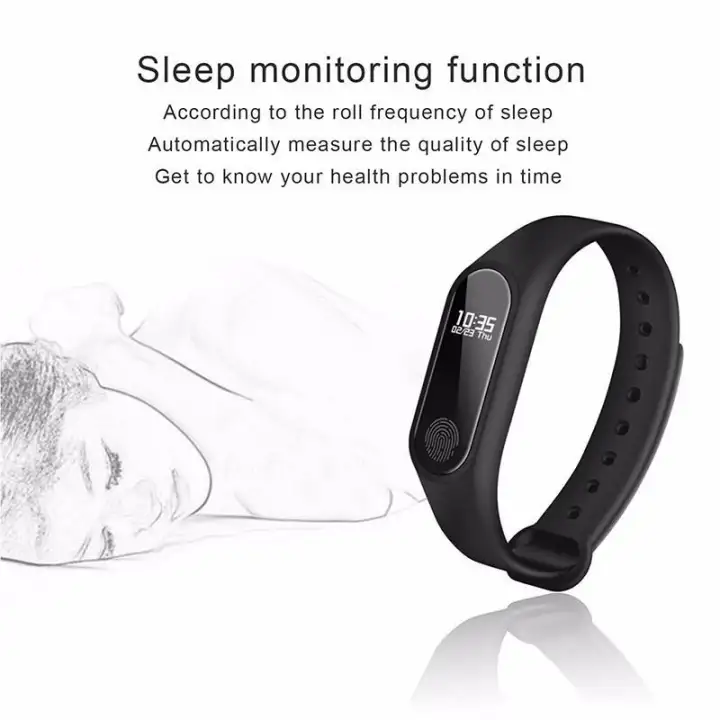 m2 waterproof heart monitoring fitness smart band