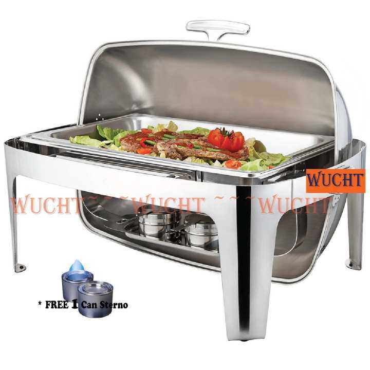 【WUCHT】 Deluxe Buffet Full Size Roll Top Chafer / Roll Top Chafing Dish