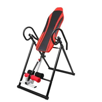 Skiidii Inversion Therapy Table Exercise Equipment Traction To Reduce Stress Back Pain With Two Safety Belt