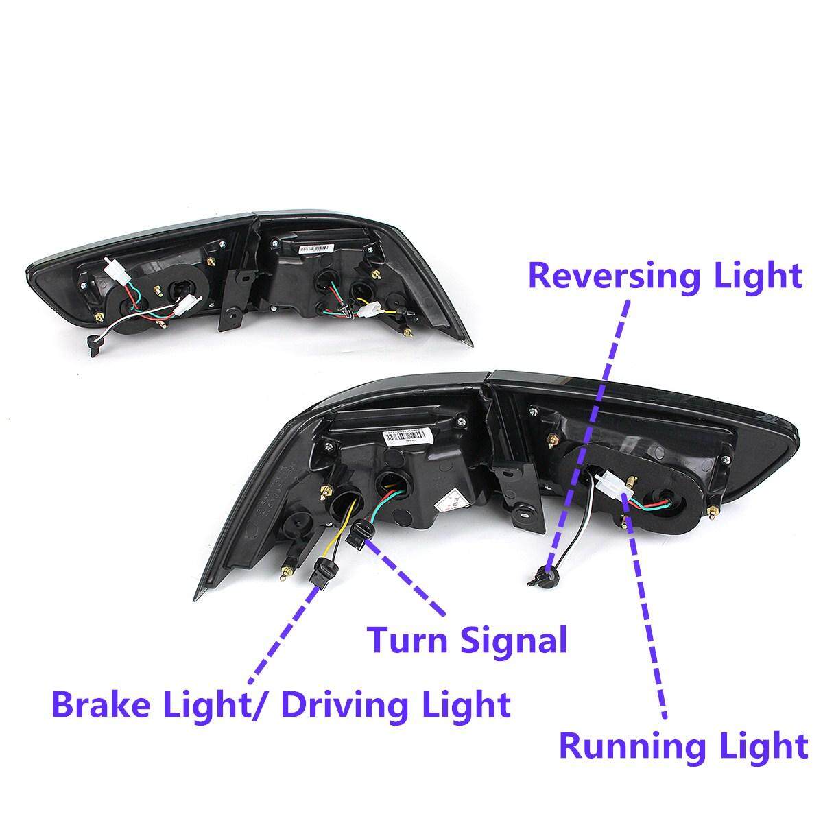 Phía sau ĐÈN LED DÂY tóc W/Biến Tín Hiệu Đèn Cho Xe Mitsubishi Lancer/EVO x 2008-2017