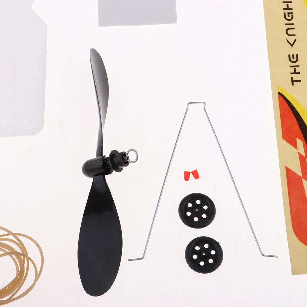 Dovewill Elastic Powered Fixed-wing Airplane Glider Flying Toy for Kids Children Gift