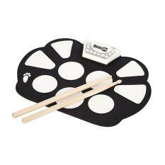 Professional Roll up Drum Pad Kit Silicon Foldable with Drum Stick Portable Electronic Drum USB Drum