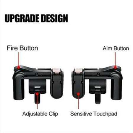 CCYP 1 เซ็ตที่ดีที่สุดอัพเกรดรุ่น PUBG ROS กินไก่เกมลัดจอยสติ๊ก L1R1 นักกีฬา Controller PUBG จอยสติ๊กเสริมปุ่มเกมสำหรับกฎของการอยู่รอด, last Battle Ground, Survivor Royale, ไฟฟรี - INTL