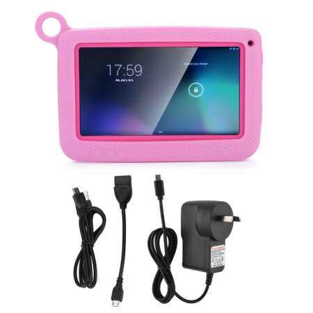 7IN 1026 x 600 Tablet 512M+8GB Bluetooth WiFi Kids Learning Tablet With Protective Cover (AU Plug)