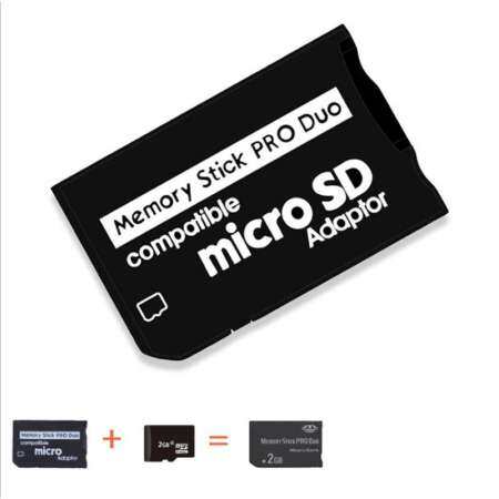 หน่วยความจำ Micro การ์ดความจำอะแดปเตอร์การ์ดเครื่องอ่านการ์ดสำหรับ PSP Series เกม - INTL