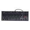 REDRAGON K552 สำหรับเล่นเกมคีย์บอร์ด Splash - proof น้ำสีแดงคีย์บอร์ด 87 คีย์สวิทช์สีฟ้าคอมพิวเตอร์แล็ปท็อปทำงานเกมสีดำ - INTL