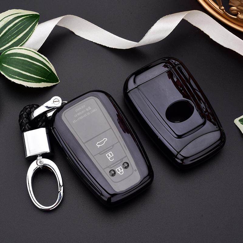 Soft Tpu รถคีย์กรณีรีโมท For Toyota Fob Shell Protector ผิวสำหรับ C-Hr Prius Camry 2018 2 3 4 ปุ่มกุญแจรถอัจฉริยะ Cove