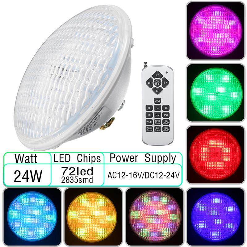 24 Wát 72 LED 2835smd RGB Bể Bơi Ánh Sáng Dưới Nước Đèn Điều Khiển từ xa