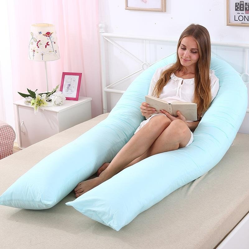 YFZ05 160* 78cm New Maternity Big U Pregnant Shaped Body Pillows Body Pregnancy Pillow For Side Sleeper with Removable Cover Pillow - intl