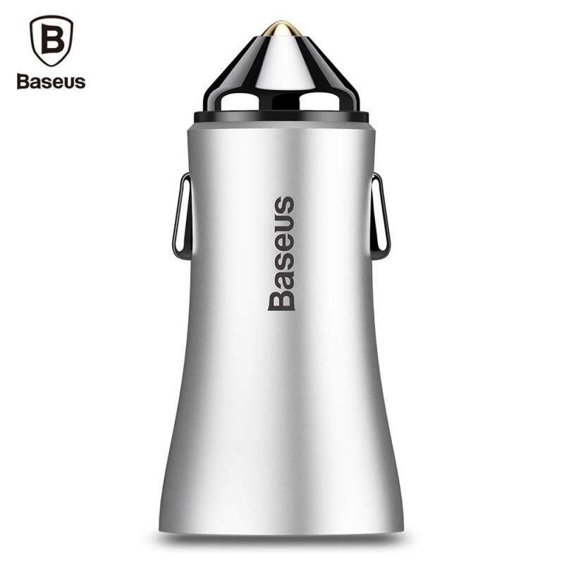 Baseus Golden Contactor 2.4A Fast Charging Dual USB Intelligent Car Charger