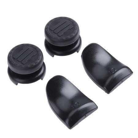 4 ชิ้น L2 R2 ทริกเกอร์ Extenders ปุ่ม Thumbstick หมวกสำหรับ PS4 เครื่องควบคุม   -  นานาชาติ