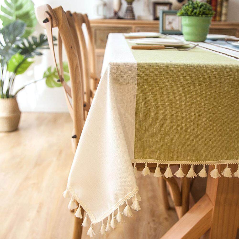 Star Mall Table Cloth Tassel Lace Rectangle Tablecloth Home Kitchen Table Cloths Party Banquet Dining Table Cover