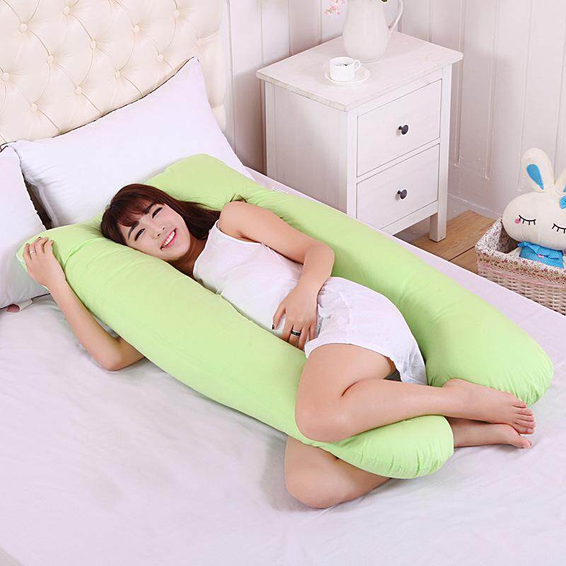 Sleeping Support Pillow For Pregnant Women Body 100% Cotton Pillowcase U Shape Maternity Pillows Pregnancy Side Sleepers Bedding - intl