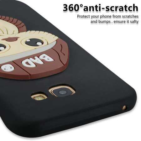 สำหรับซัมซุงกาแล็คซี่ A5 2017/A520 น่ารัก 3D การ์ตูนชาย Owl Soft TPU ซิลิโคนเคสโทรศัพท์ - INTL