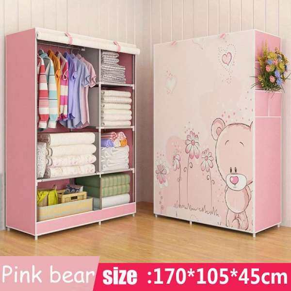 Modern Trendy Fashion Home Bedroom Furniture Storage Portable Assembly Multi-purpose Bedroom Storage Cabinets Wardrobe Closets