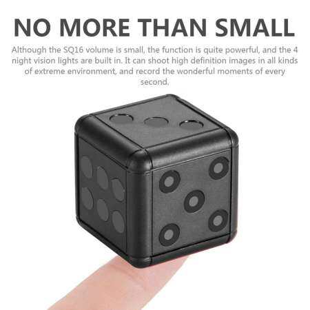 niceEshop SQ16 Mini Camera, LayOPO 1080P HD Nanny Cam Night Vision Portable Motion Detection FOV 90 Degree Sports Camera Mini DV Recorder for Indoor or Outdoor Surveillance